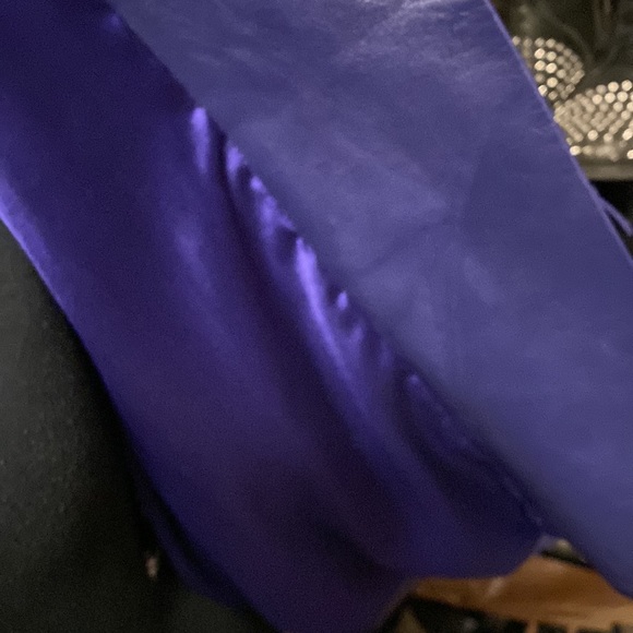 Stunning purple leather bolero jacket - Picture 5 of 8